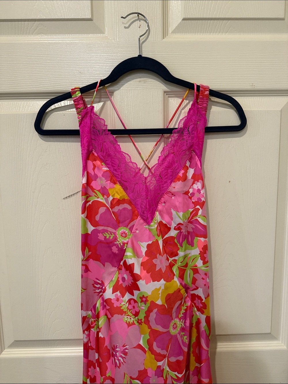 Free People “All A Bloom” neon floral maxi dress, XS - Picture 4 of 10